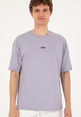 Erkek Comfort Fit Bisiklet Yaka Gri Tişört - 50287083086