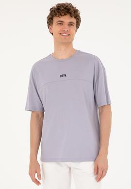 Erkek Comfort Fit Bisiklet Yaka Gri Tişört - 50287083086