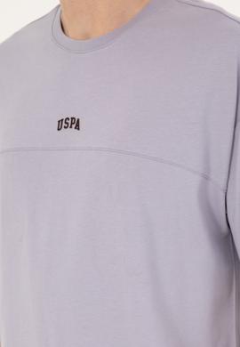 Erkek Comfort Fit Bisiklet Yaka Gri Tişört - 50287083086