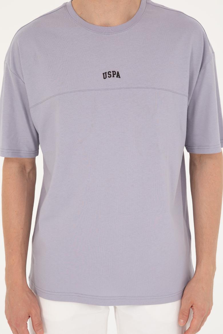 Erkek Comfort Fit Bisiklet Yaka Gri Tişört - 50287083086