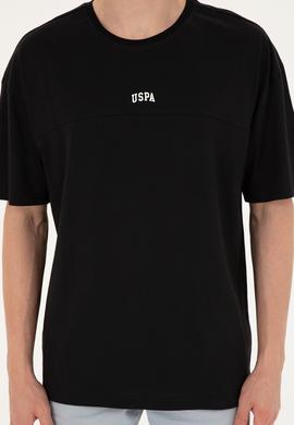 Erkek Comfort Fit Bisiklet Yaka Siyah Tişört - 50287083009