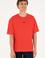 Erkek Comfort Fit Bisiklet Yaka Kırmızı Tişört