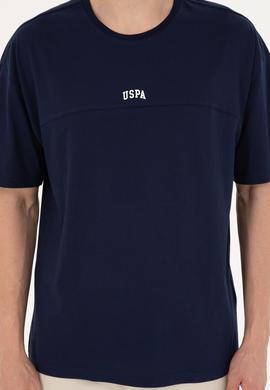 Erkek Comfort Fit Bisiklet Yaka Lacivert Tişört - 50287083069