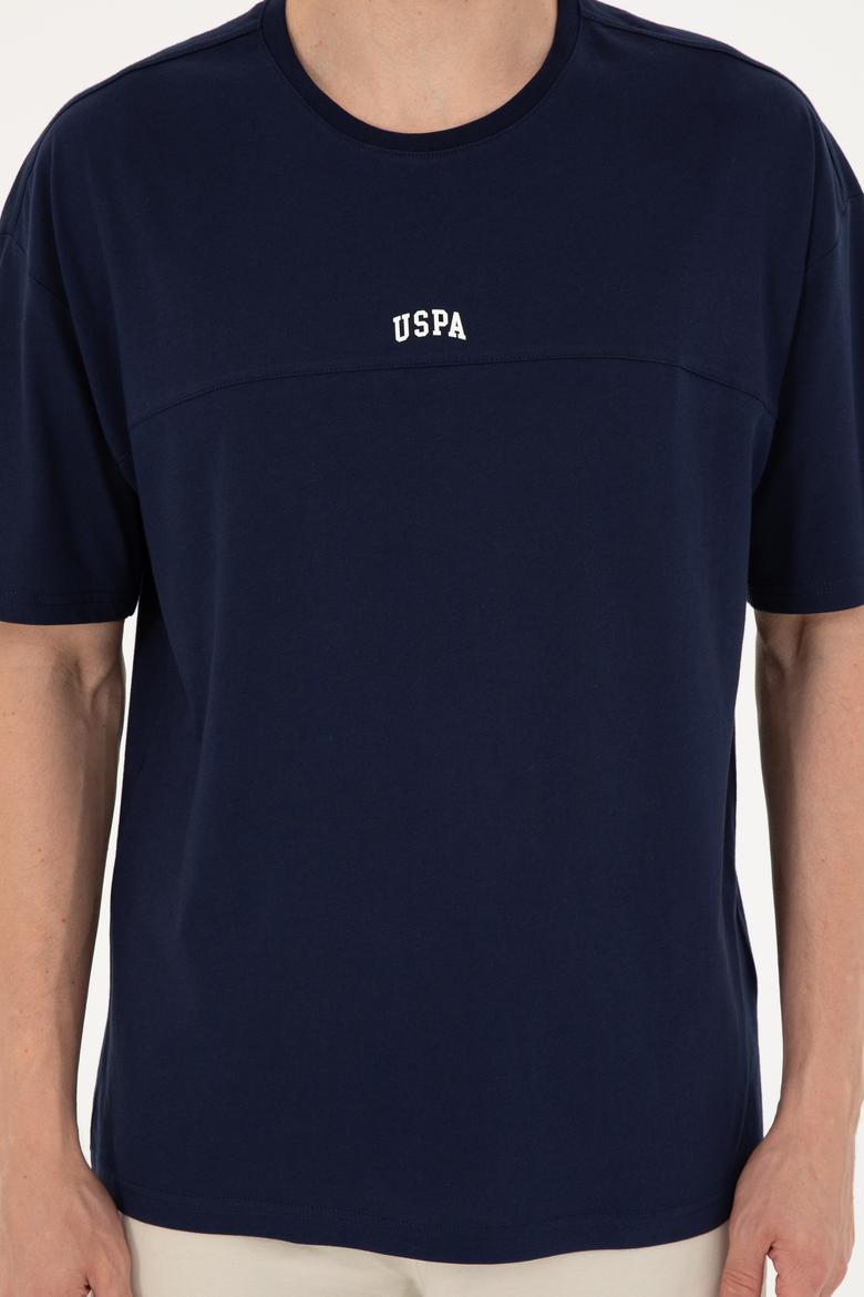 Erkek Comfort Fit Bisiklet Yaka Lacivert Tişört - 50287083069