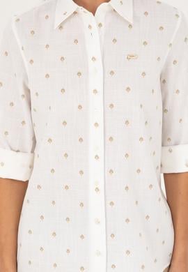 Kadın Haki Uzun Kollu Gömlek - 50280943004