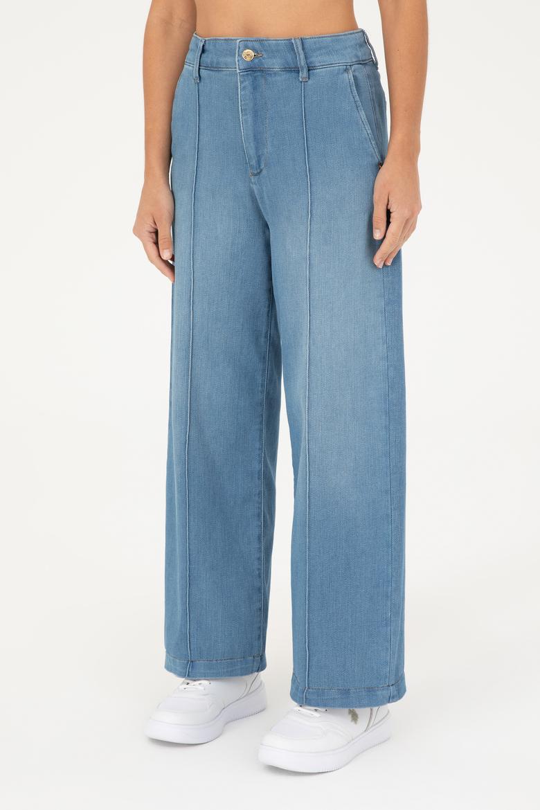 Kadın Mavi Loose Fit Jean Pantolon - 50282731002