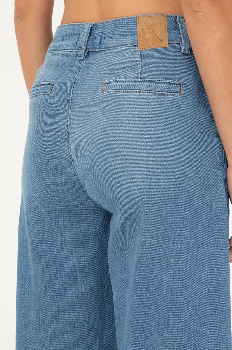 Kadın Mavi Loose Fit Jean Pantolon