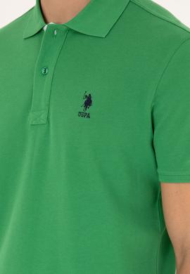 Erkek Regular Fit Polo Yaka Yeşil Basic Tişört - 50279611208