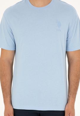 Erkek Açık Mavi Tişört - 50281079021