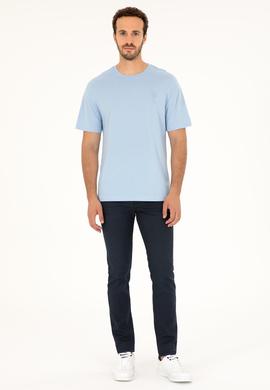 Erkek Açık Mavi Tişört - 50281079021