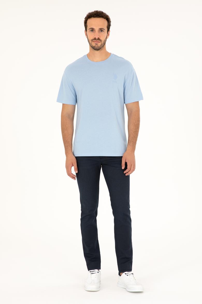 Erkek Açık Mavi Tişört - 50281079021