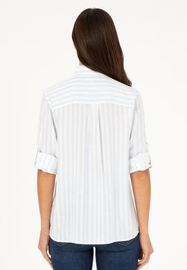 Kadın Açık Mavi Uzun Kollu Gömlek - 50280944002