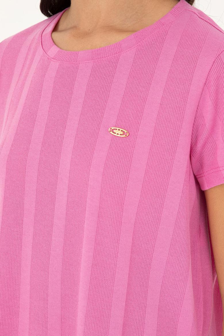 Kadın Menekşe Tişört - 50281793004