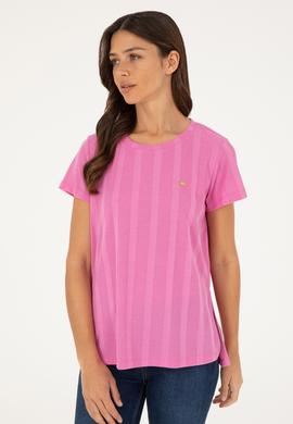 Kadın Menekşe Tişört - 50281793004