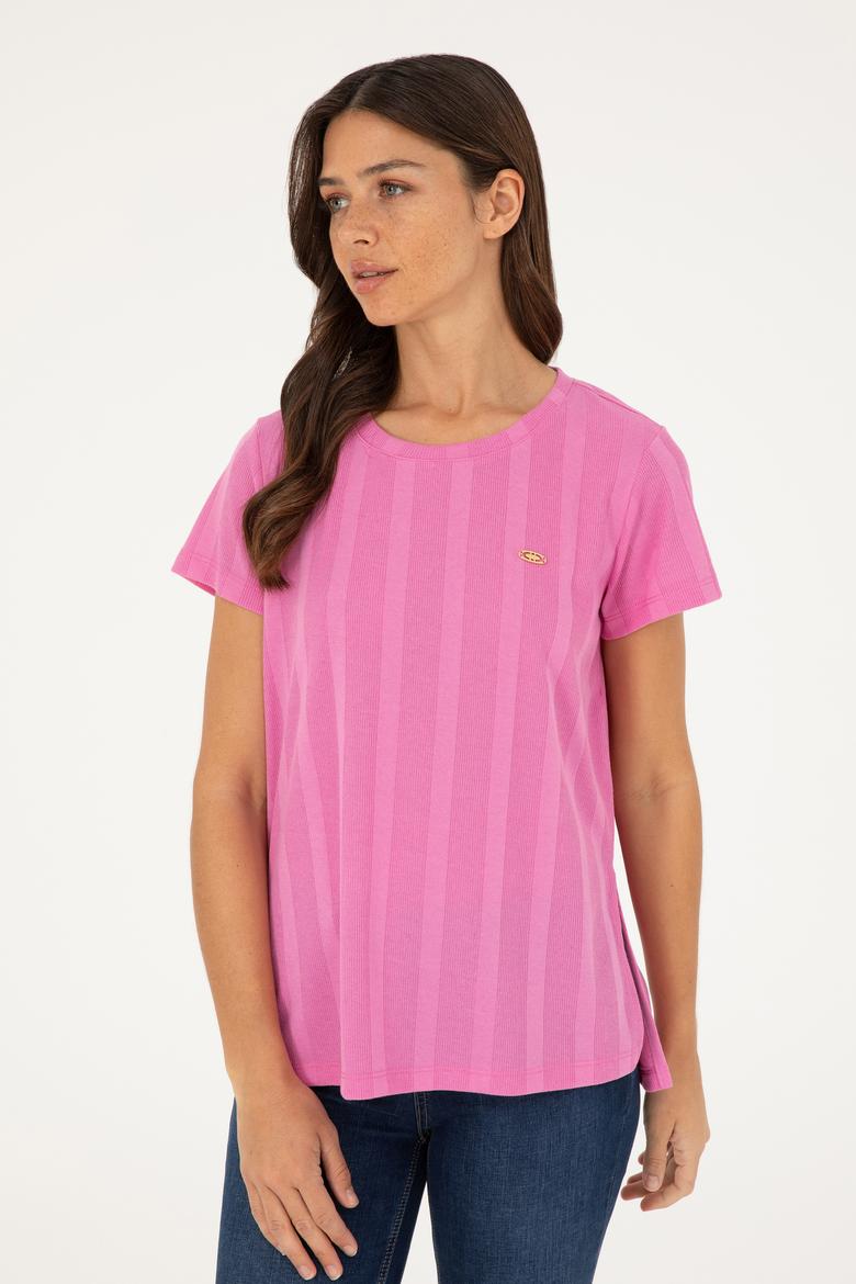 Kadın Menekşe Tişört - 50281793004