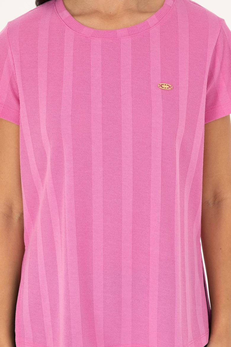 Kadın Menekşe Tişört - 50281793004