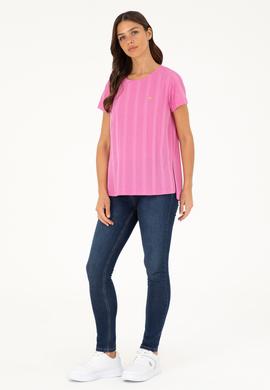 Kadın Menekşe Tişört - 50281793004