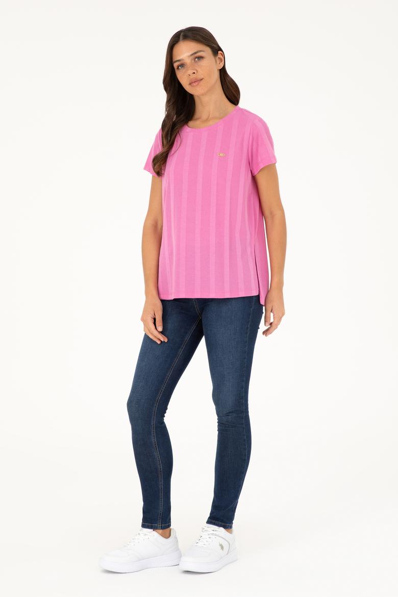 Kadın Menekşe Tişört - 50281793004