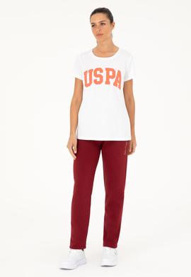 Kadın Beyaz Bisiklet Yaka Basic Tişört - 50280036046