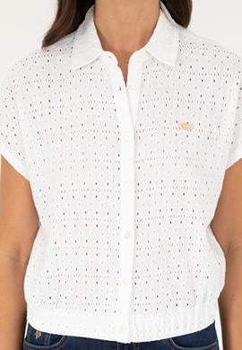 Kadın Beyaz Örme Gömlek - 50285627004