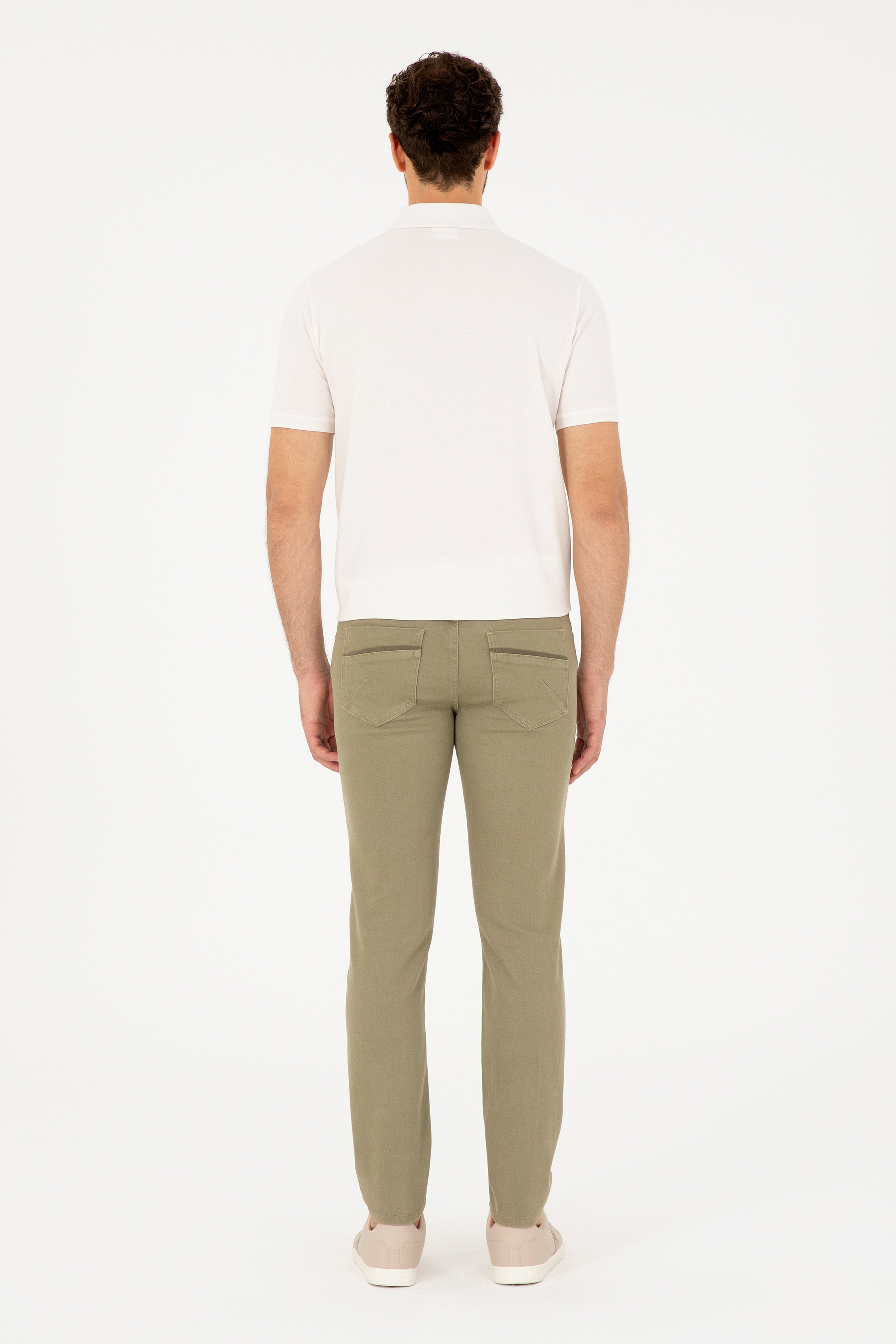 Erkek Haki Jean Pantolon - Image 4