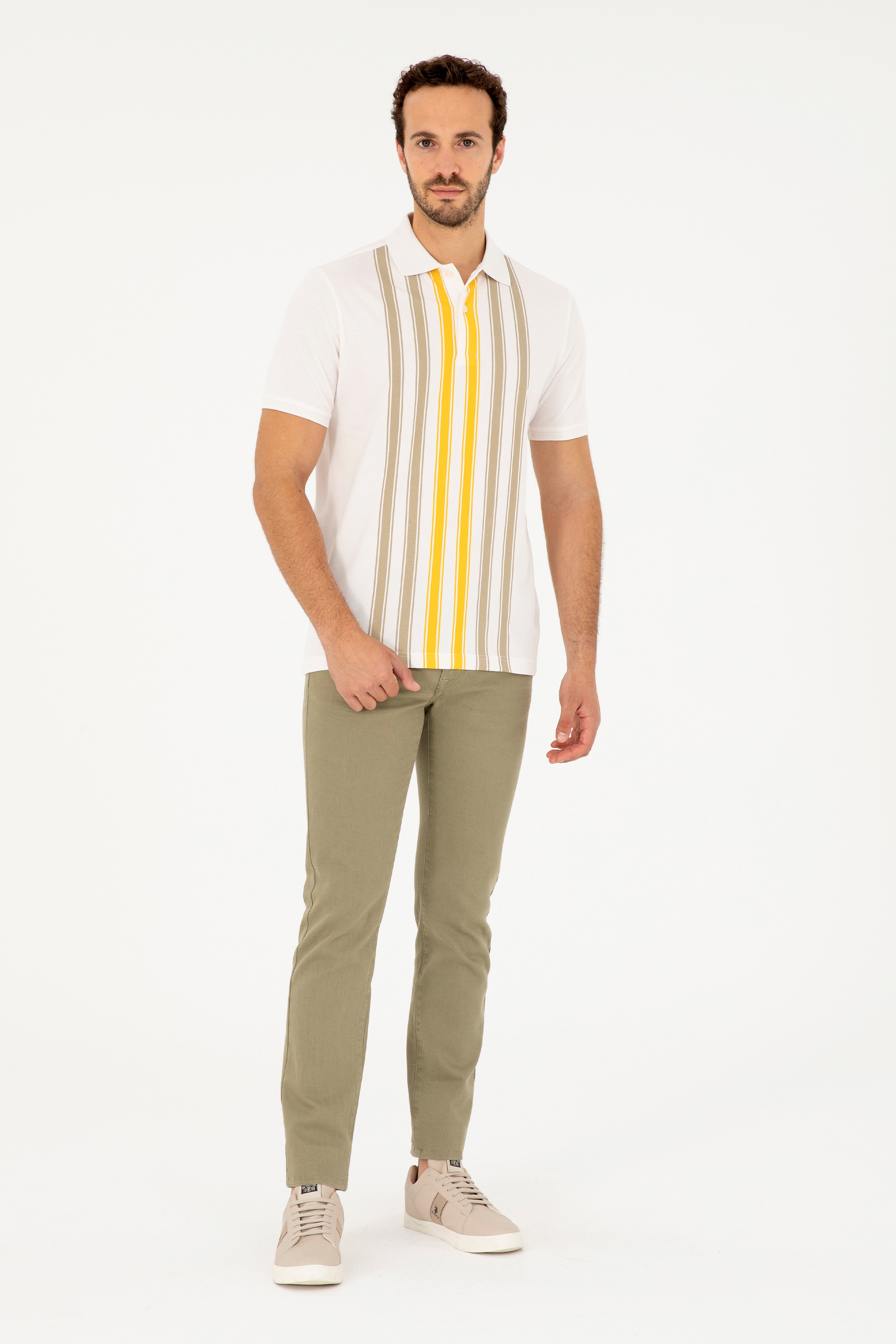 Erkek Haki Jean Pantolon - Image 3