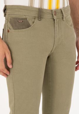 Erkek Haki Jean Pantolon - 50280518026