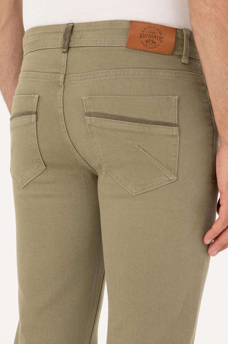 Erkek Haki Jean Pantolon