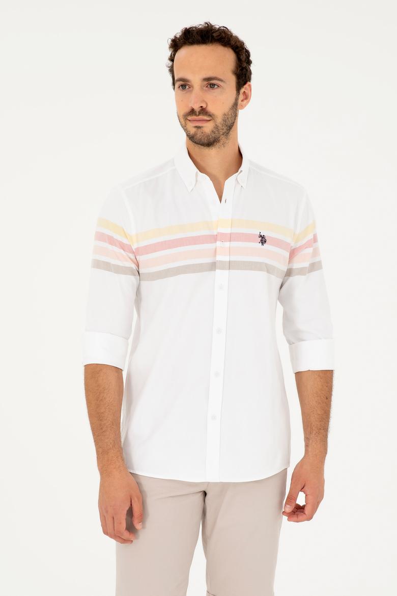 Erkek Somon Uzun Kollu Gömlek