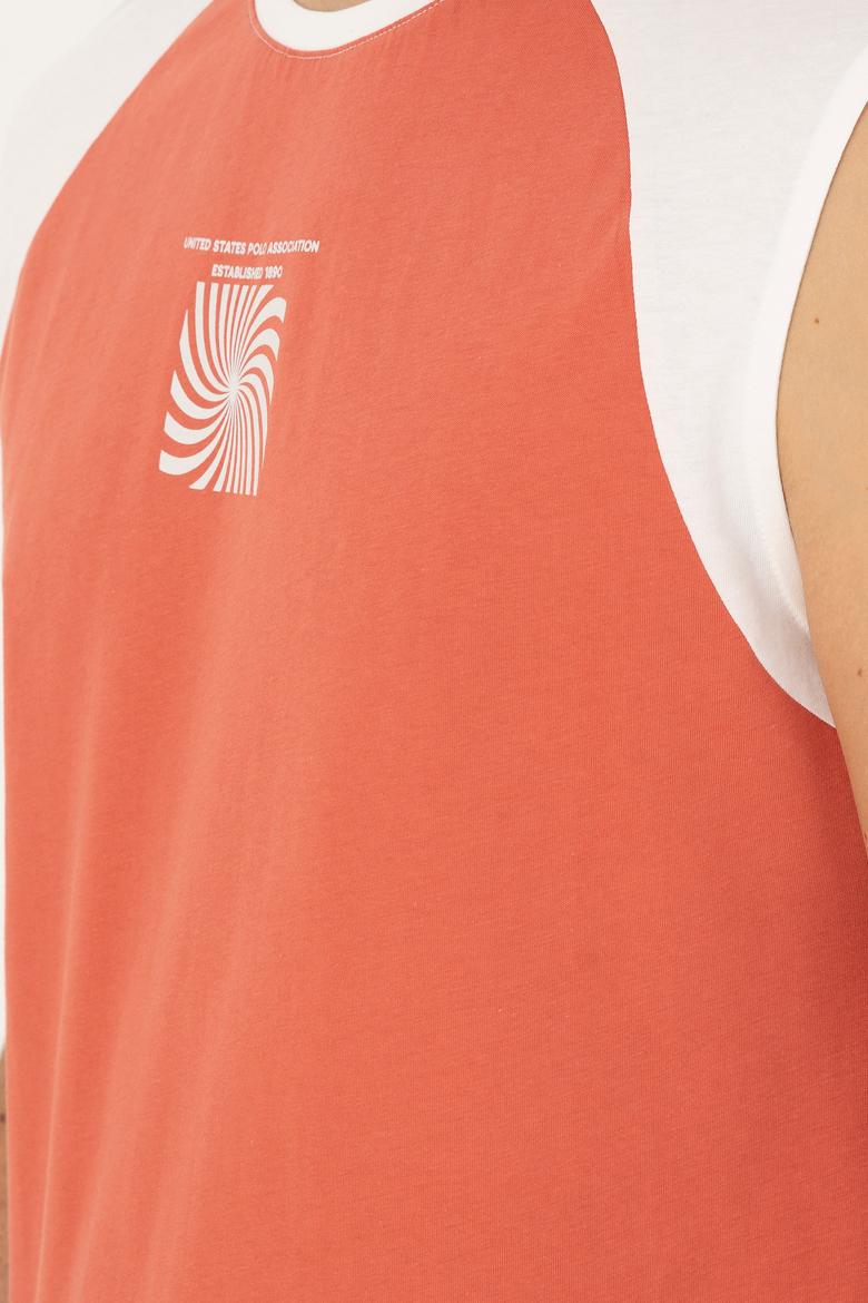 Erkek Regular Fit Bisiklet Yaka Pudra Tişört - 50281798024