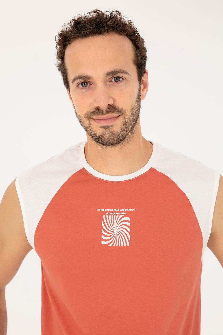 Erkek Regular Fit Bisiklet Yaka Pudra Tişört - 50281798024