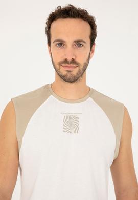 Erkek Ekru Tişört - 50281798033