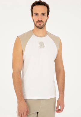 Erkek Ekru Tişört - 50281798033