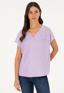 Kadın Lila Tişört - 50281804005
