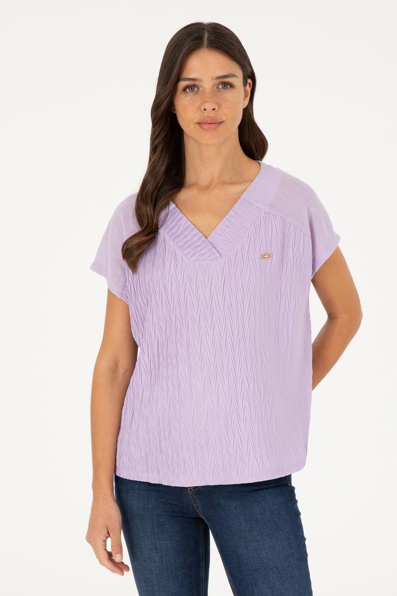 Kadın Lila Tişört