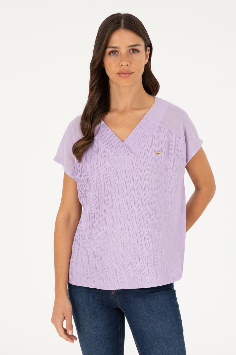 Kadın Lila Tişört