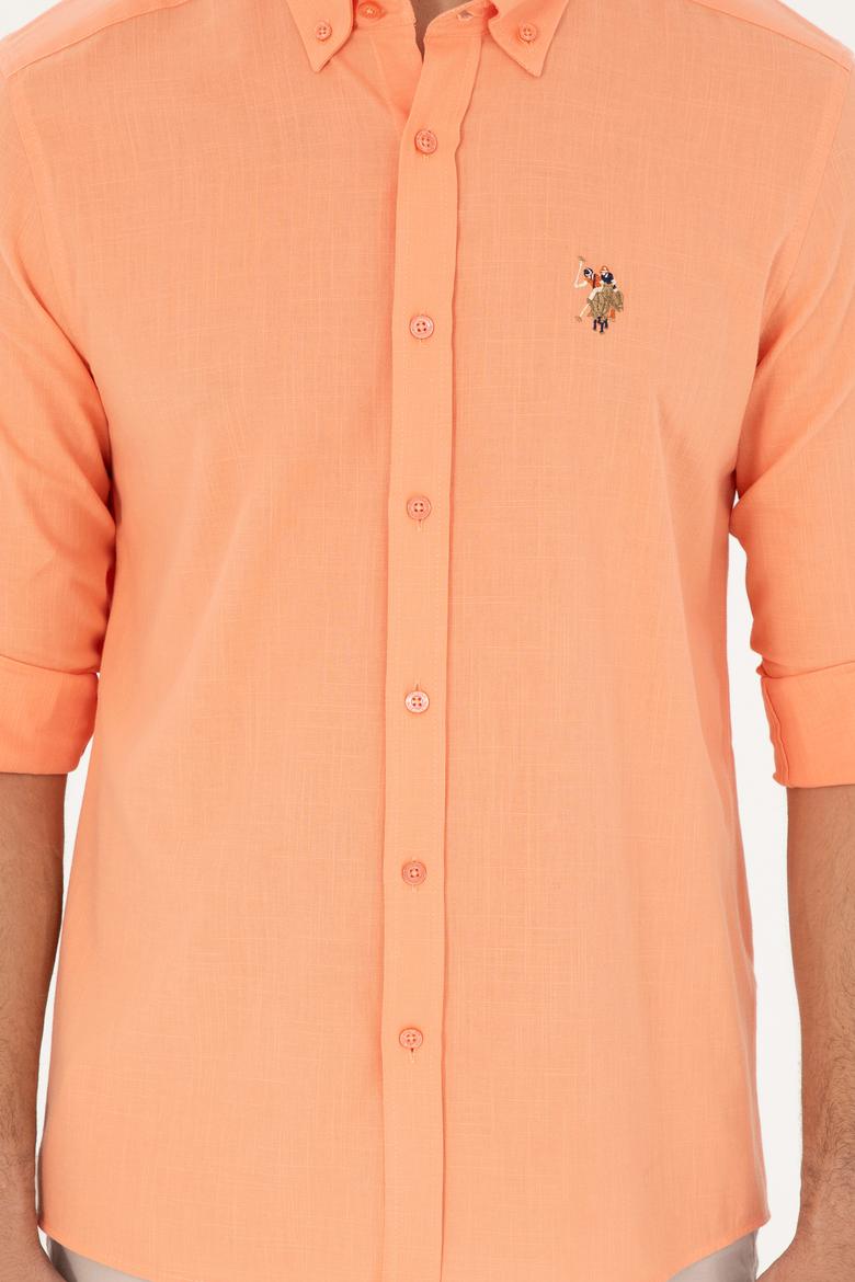 Erkek Somon Uzun Kollu Basic Gömlek - 50282588037