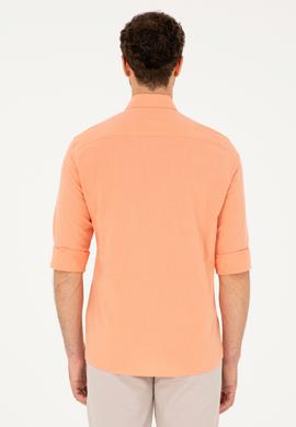 Erkek Somon Uzun Kollu Basic Gömlek - 50282588037