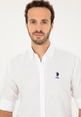 Erkek Beyaz Uzun Kollu Gömlek - 50282868019