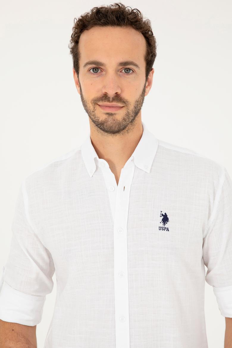 Erkek Beyaz Uzun Kollu Gömlek - 50282868019