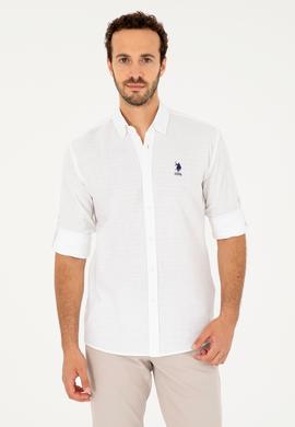 Erkek Beyaz Uzun Kollu Gömlek - 50282868019