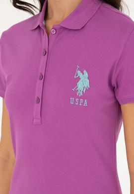 Kadın Mor Polo Yaka Mini Boy Örme Elbise - 50280064171