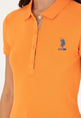 Kadın Turuncu Basic Polo Yaka Tişört - 50280060020