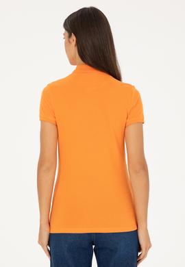 Kadın Turuncu Basic Polo Yaka Tişört - 50280060020