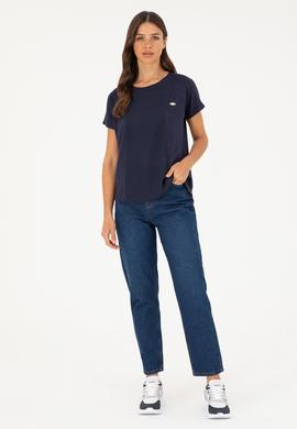 Kadın Lacivert Tişört - 50281901030