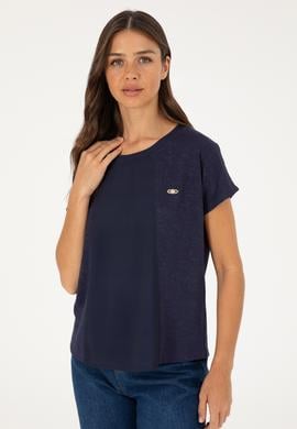 Kadın Lacivert Tişört - 50281901030