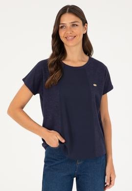 Kadın Lacivert Tişört - 50281901030