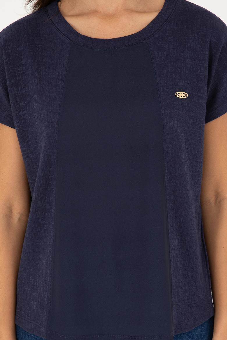 Kadın Lacivert Tişört - 50281901030