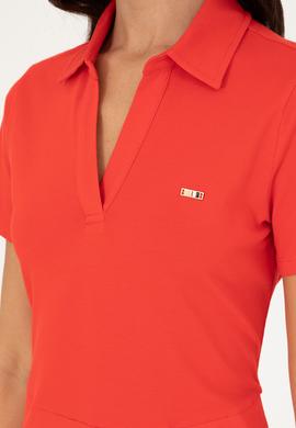 Kadın Kırmızı Örme Elbise - 50282907007