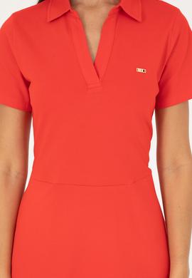 Kadın Kırmızı Örme Elbise - 50282907007